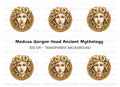 Medusa Head Illustration Clipart Bundle