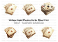 Vintage Playing Cards Clipart Bundle