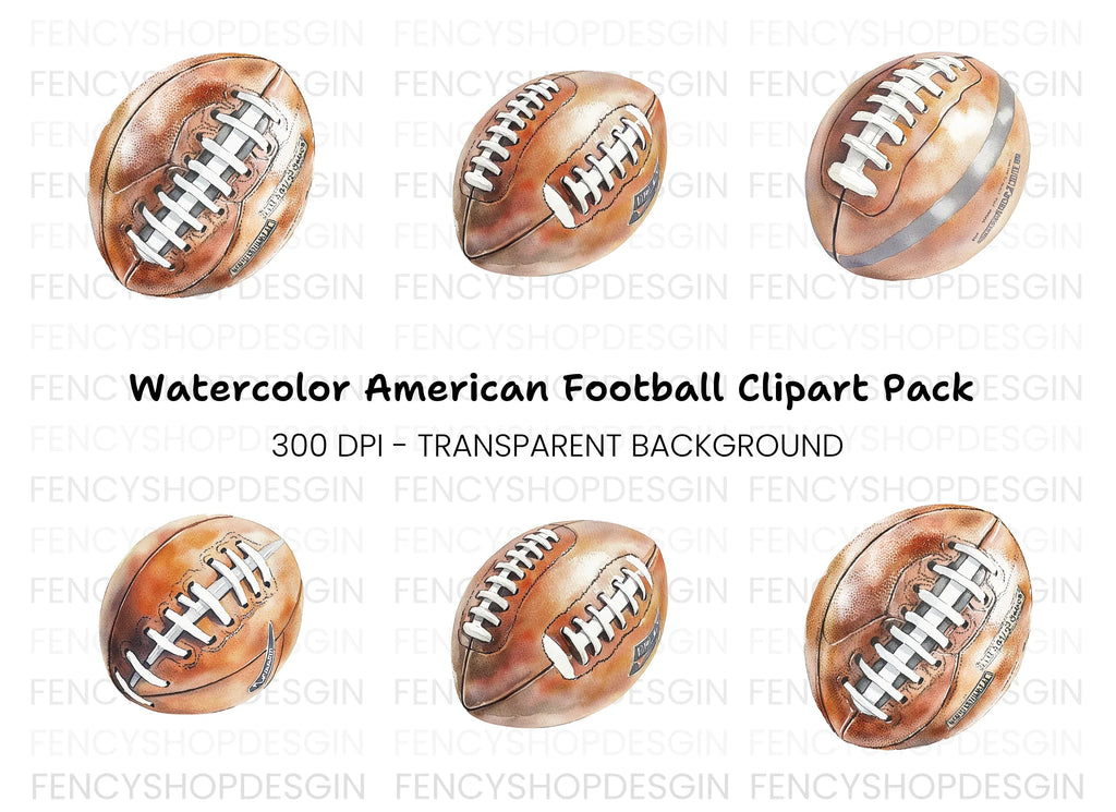 American Football Clipart Bundle