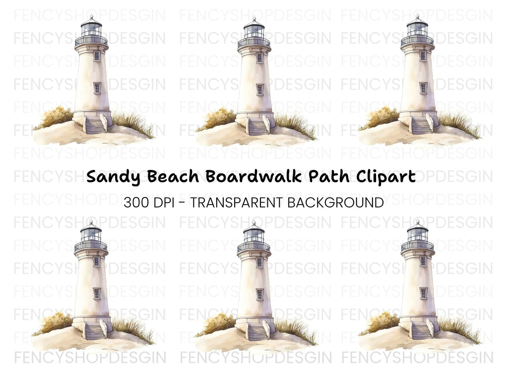 Elegant Lighthouse Clipart Bundle