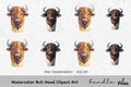Bull Head Clipart Bundle