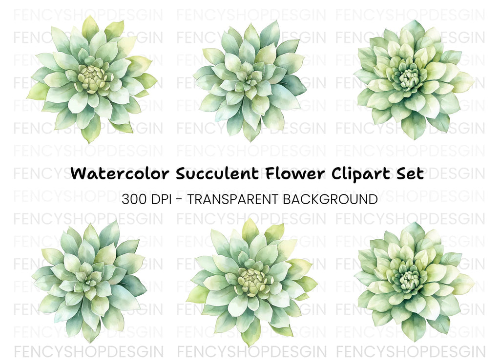 Succulent Clipart Bundle