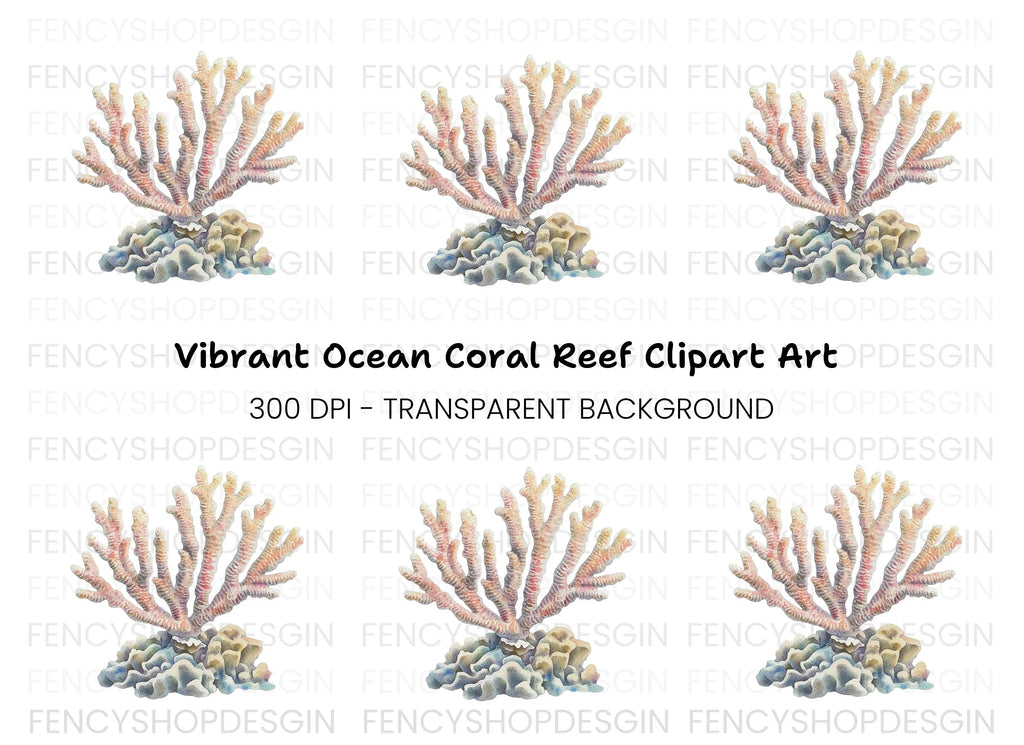 Beautiful Coral Clipart Bundle