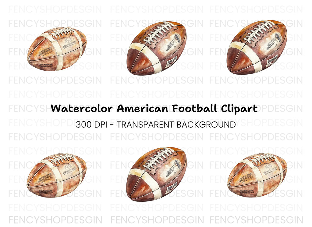 Vintage Football Clipart Bundle
