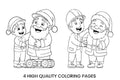 Santa's Workshop Magic Coloring Books