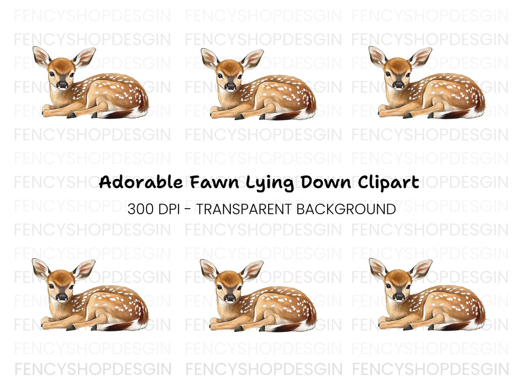 Adorable Fawn Clipart Bundle