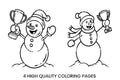 Snowman with TrophyFun Coloring Books