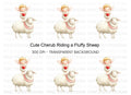 Sweet Cupid and Sheep Valentine Clipart Bundle