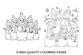 Happy Snowmen Winter Coloring Books