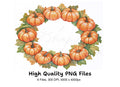 Pumpkin Wreaths Clipart Bundle