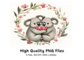 Cute Koala Couple Clipart Bundle