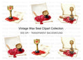 Vintage Wax Seal Clipart Bundle