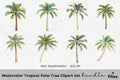 Tropical Palm Tree Clipart Bundle