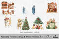 Christmas Dogs and Bakery Clipart Bundle