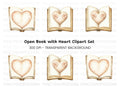 Heart Book Clipart Bundle