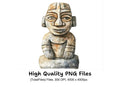 Ancient Tribal Stone Statues Clipart Bundle