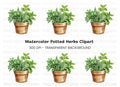 Herb Pot Clipart Bundle
