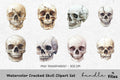 Cracked Skull Clipart Bundle