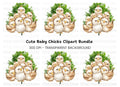Adorable Baby Chicks Clipart Bundle