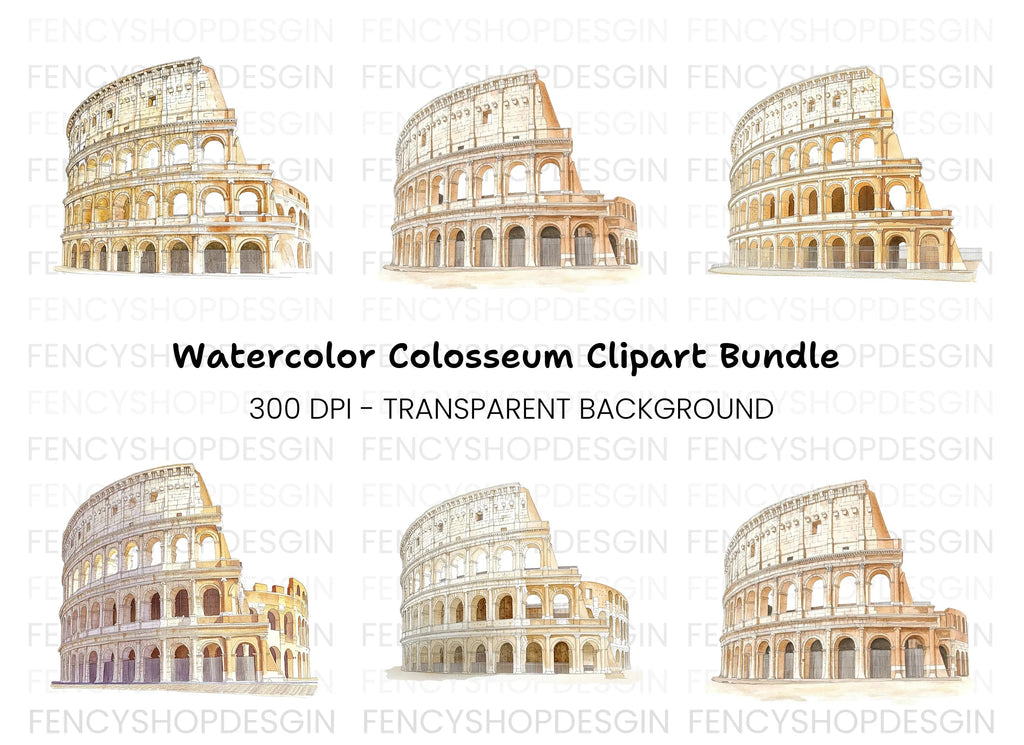 Colosseum Clipart Bundle