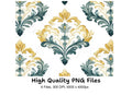 Elegant Damask Pattern Clipart Bundle