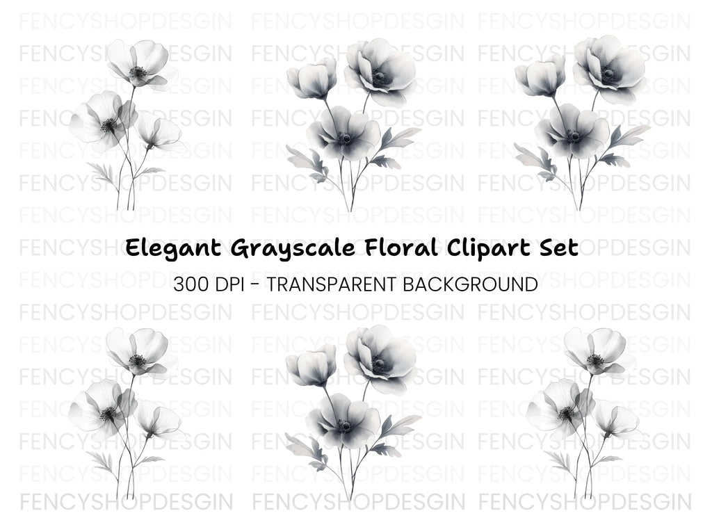 Delicate Floral Clipart Bundle