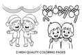 Happy Christmas Kids Coloring Books