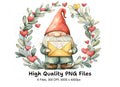 Valentine Day Gnomes Clipart Bundle