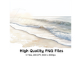 Ocean Waves Beach Clipart Bundle