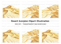 Desert Sand Dunes Clipart Bundle