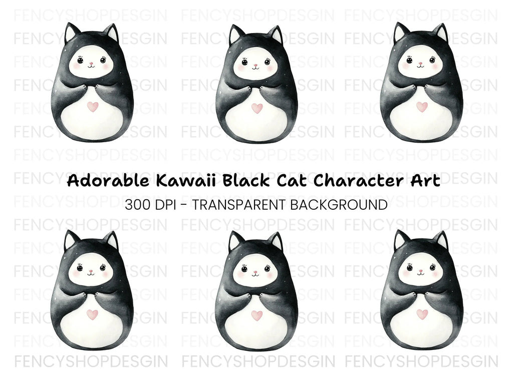 Cute Cat Clipart Bundle