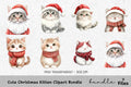 Cute Christmas Kitten Clipart Bundle