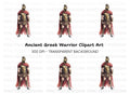 Spartan Warrior Clipart Bundle