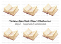 Vintage Book Illustration Clipart Bundle
