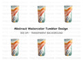 Abstract Floral Slim Tumbler Clipart Bundle