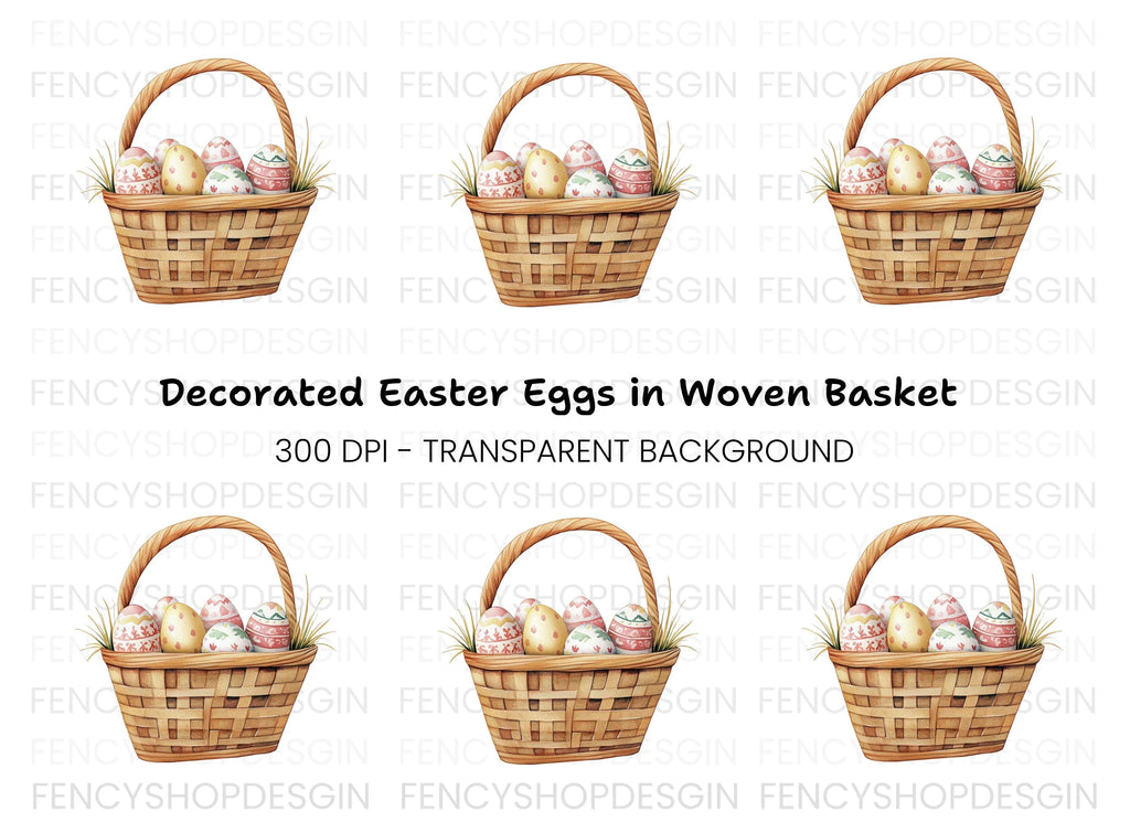 Easter Basket Clipart Bundle