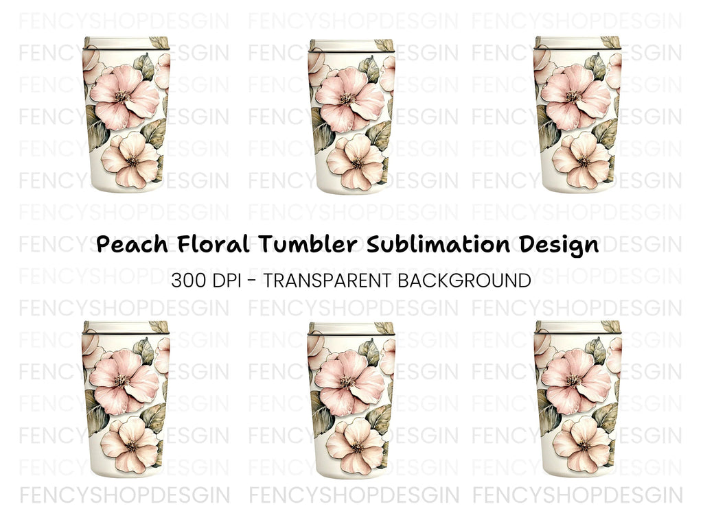 Rose Tumbler Clipart Bundle