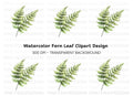 Fern Leaf Clipart Bundle