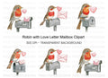 Robin Love Letter Clipart Bundle