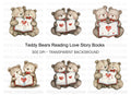 Teddy Bears Reading Love Story Clipart Bundle