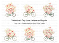 Love Letter Bicycle Clipart Bundle