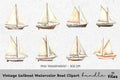Vintage Sailboat Clipart Bundle