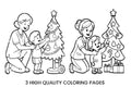 Joyful Christmas Carolers Coloring Books