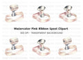 Vintage Ribbon Spool Clipart Bundle