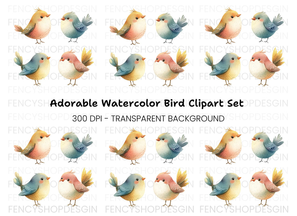 Charming Bird Clipart Bundle