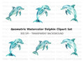 Geometric Dolphin Clipart Bundle
