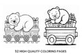 Christmas Train Holiday Coloring Books
