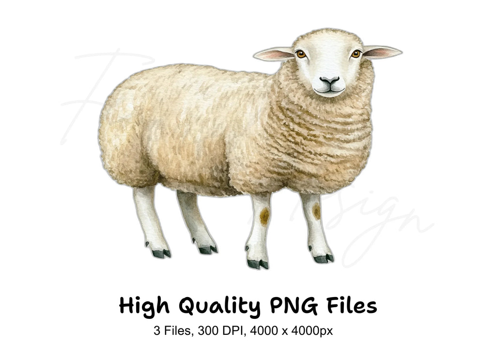 Cute Sheep Clipart Bundle