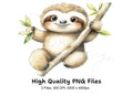 Adorable Sloth Clipart Bundle for Kids