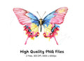 Vibrant Butterfly Clipart Bundle